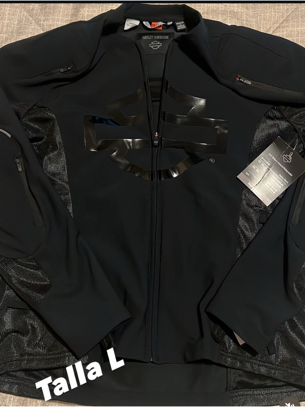 Harley-Davidson Black Softshell Jacket with Gloss Emblem